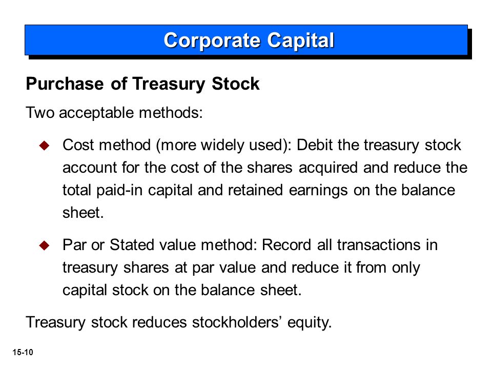 stockholders equity three primary forms of business organization how is treasury stock shown on the balance sheet