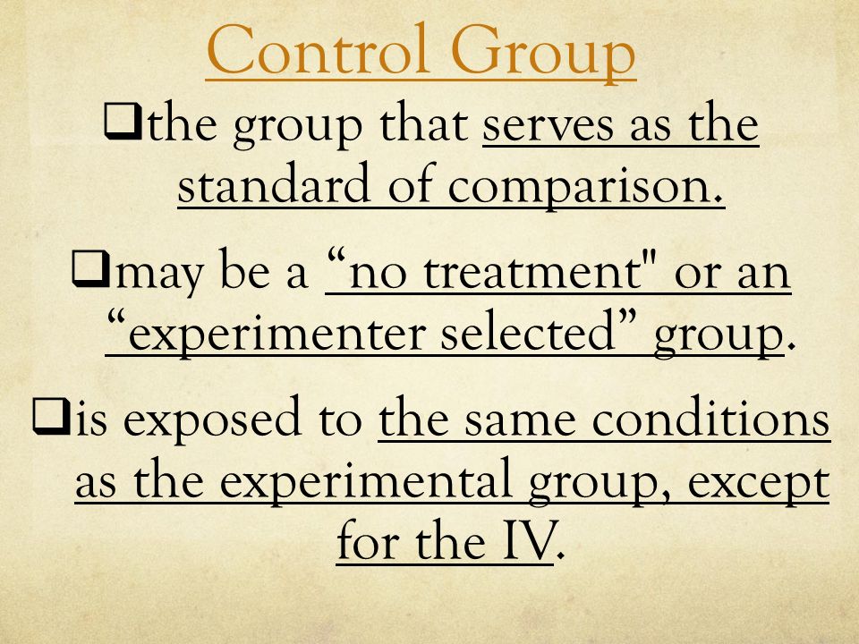 Experimental Design To get conclusive test results, experimenters rely on certain practices.