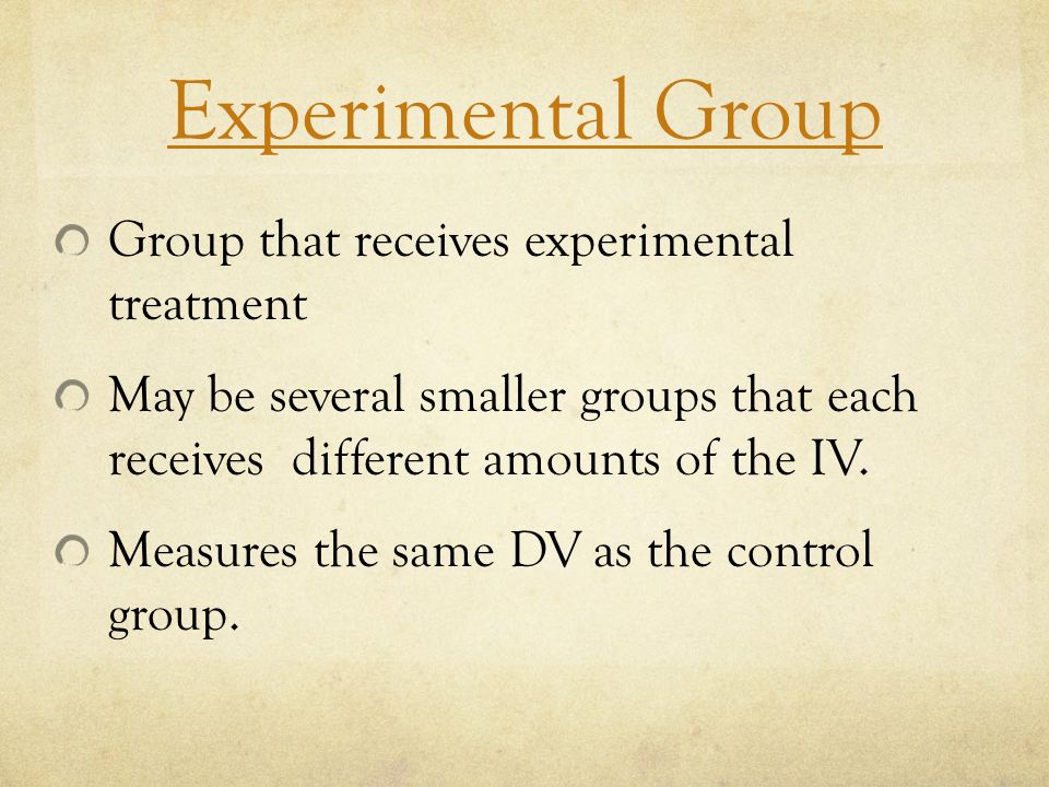 The Control in an Experiment What is a control.