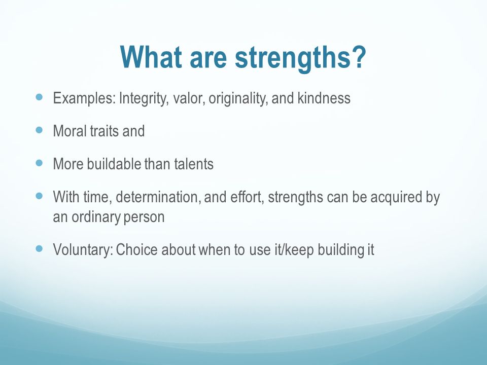 what are strengths