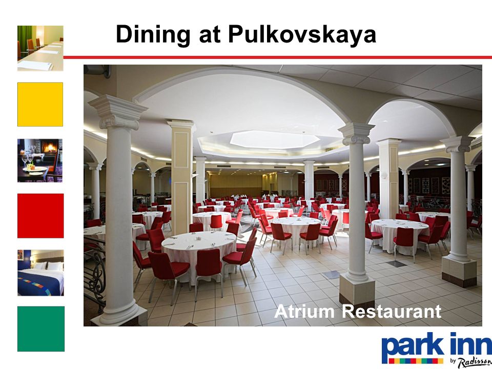 Ресторан Парк Инн Atrium Restaurant Dining at Pulkovskaya