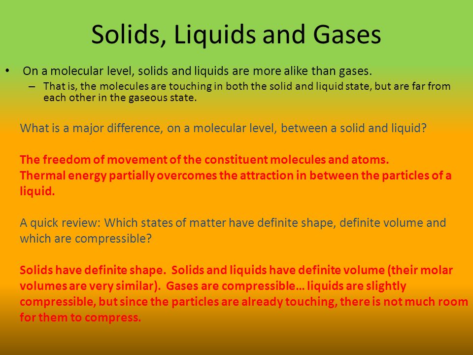 solids liquids and gases and intermolecular forces imfs ppt solids and liquids