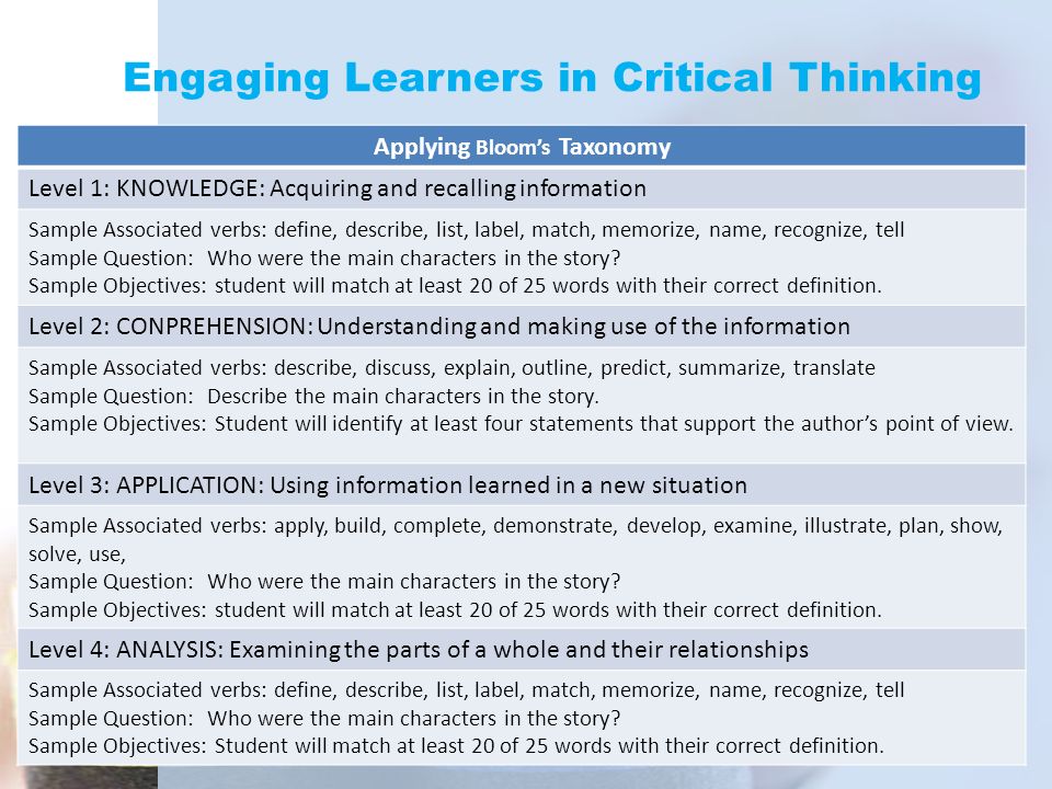 Critical Thinking Essay Sample