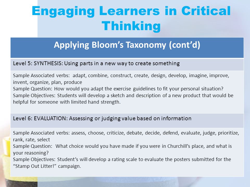 Critical Thinking Seminars