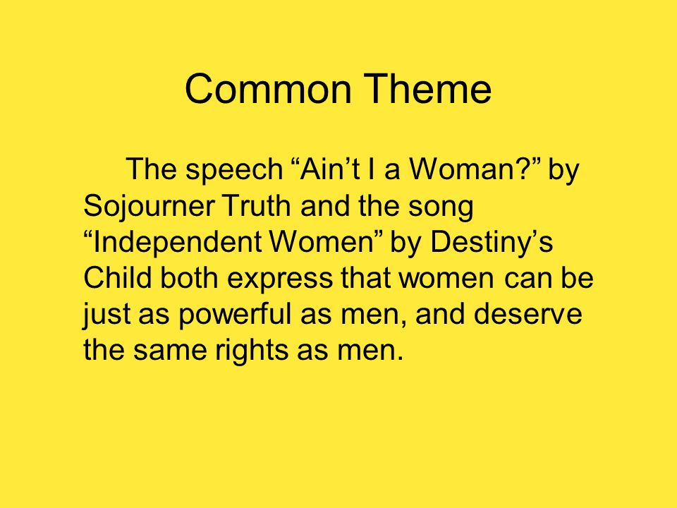 the speeches of sojourner truth and their impact on america Analysis of “aint i a woman” maria b perry appalachian state university in sojourner truth’s speech that she sojourner plays even more on their. the speeches of sojourner truth and their impact on america Analysis of “aint i a woman” maria b perry appalachian state university in sojourner truth’s speech that she sojourner plays even more on their.