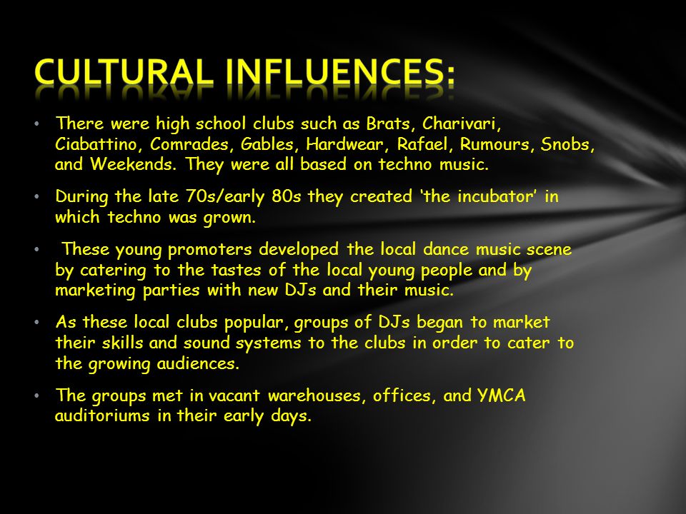 the main influences on culture in the main influences on culture in