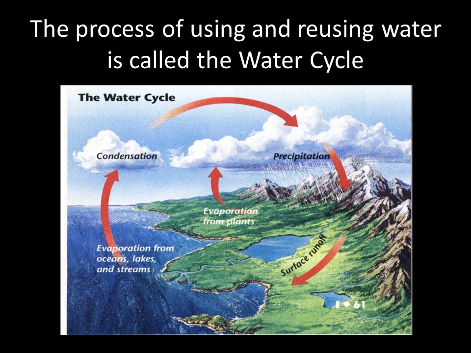 The process of using and reusing water is called the Water Cycle