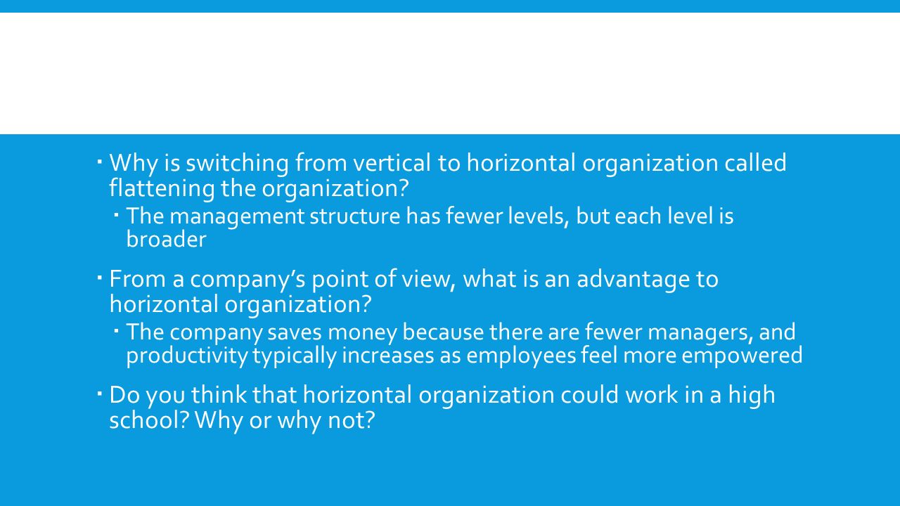 horizontal company