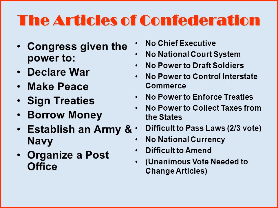 compare and contrast articles of con compare and contrast articles of con