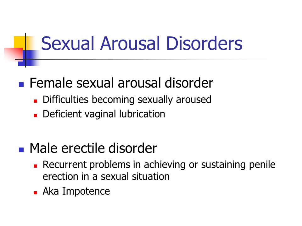 female sexual arousal disorder 62352 female sexual dysfunction female sexual dysfunction (fsd) is a complex and controversial disorder that includes components of desire and arousal and orgasmic and sex pain disorders (dyspareunia and vaginismus) 14,15 fsd consists of four recognized disorders: hypoactive sexual desire disorder (hsdd) associated with decreased arousal. female sexual arousal disorder 62352 female sexual dysfunction female sexual dysfunction (fsd) is a complex and controversial disorder that includes components of desire and arousal and orgasmic and sex pain disorders (dyspareunia and vaginismus) 14,15 fsd consists of four recognized disorders: hypoactive sexual desire disorder (hsdd) associated with decreased arousal.
