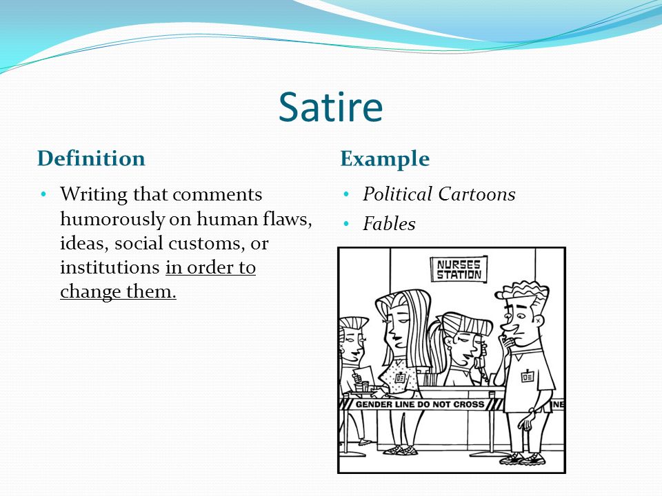Example Of Satirical Essay