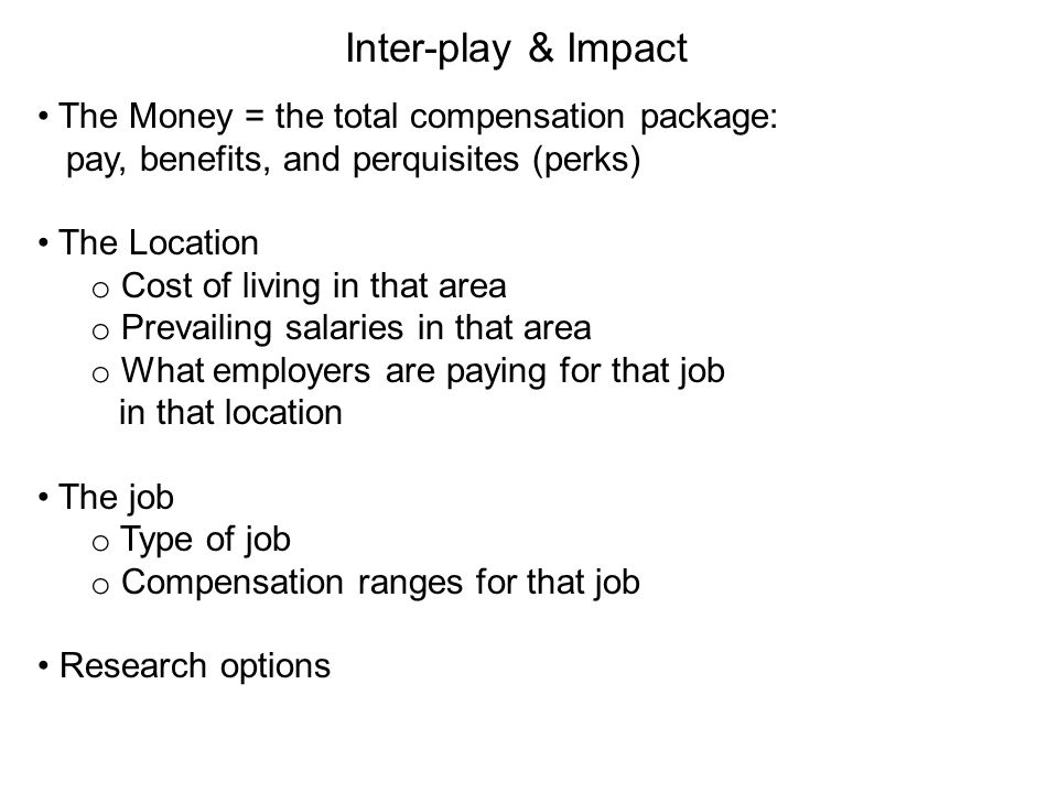 what is a compensation package