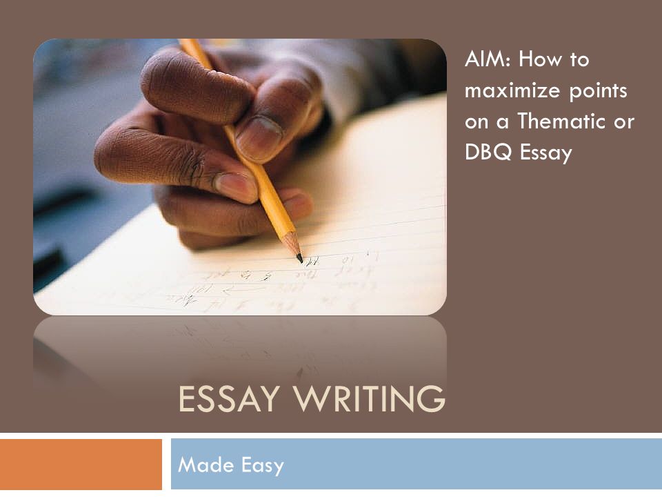 Writing A Creative Essay