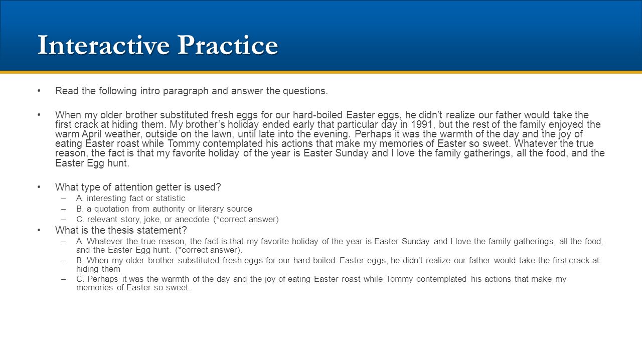 structure of a argumentative essay