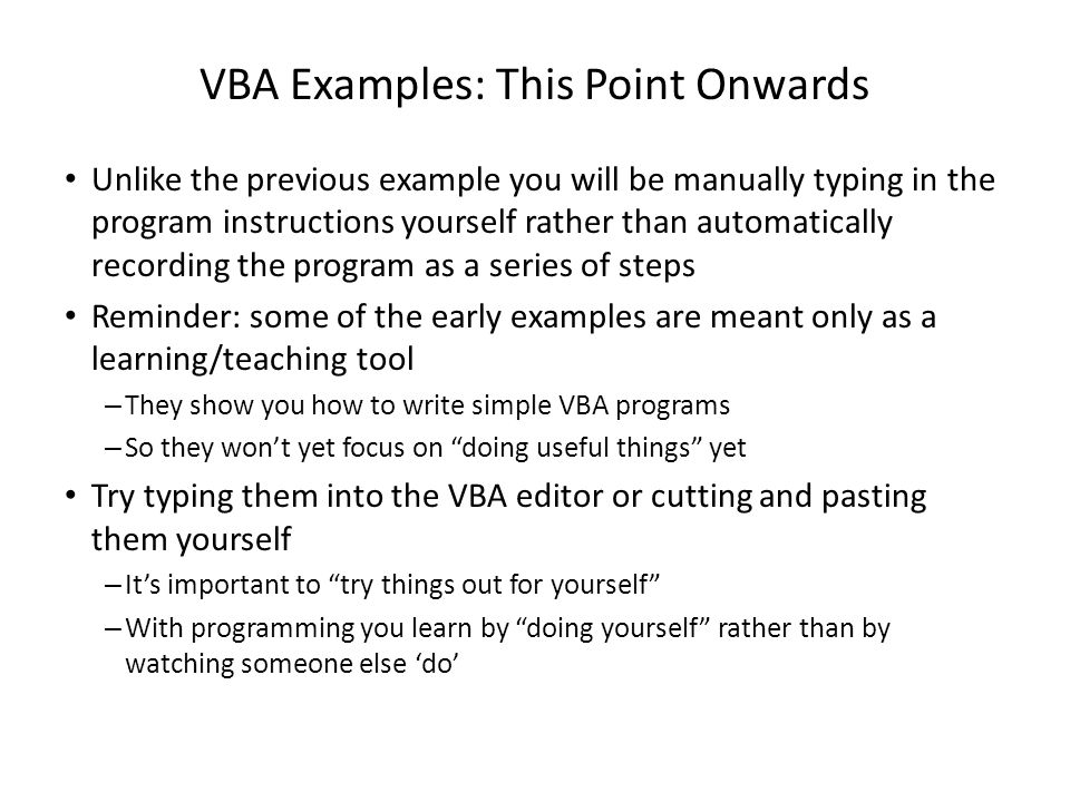 Pause and resume vba