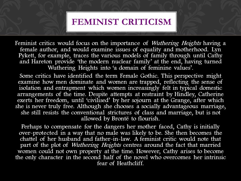 Feminist Criticism Essay