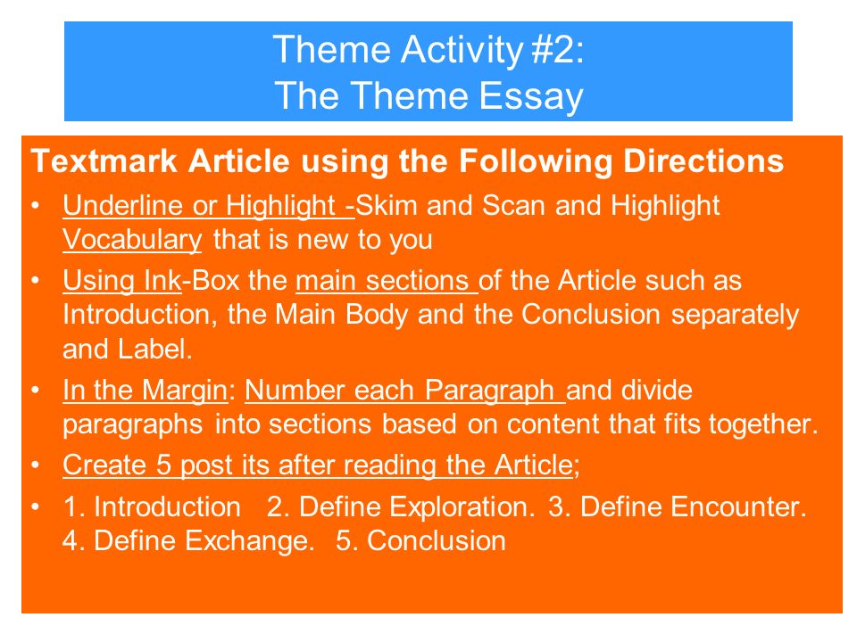 Essay On Following Directions