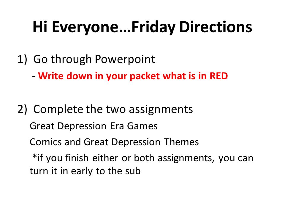the great depression powerpoint