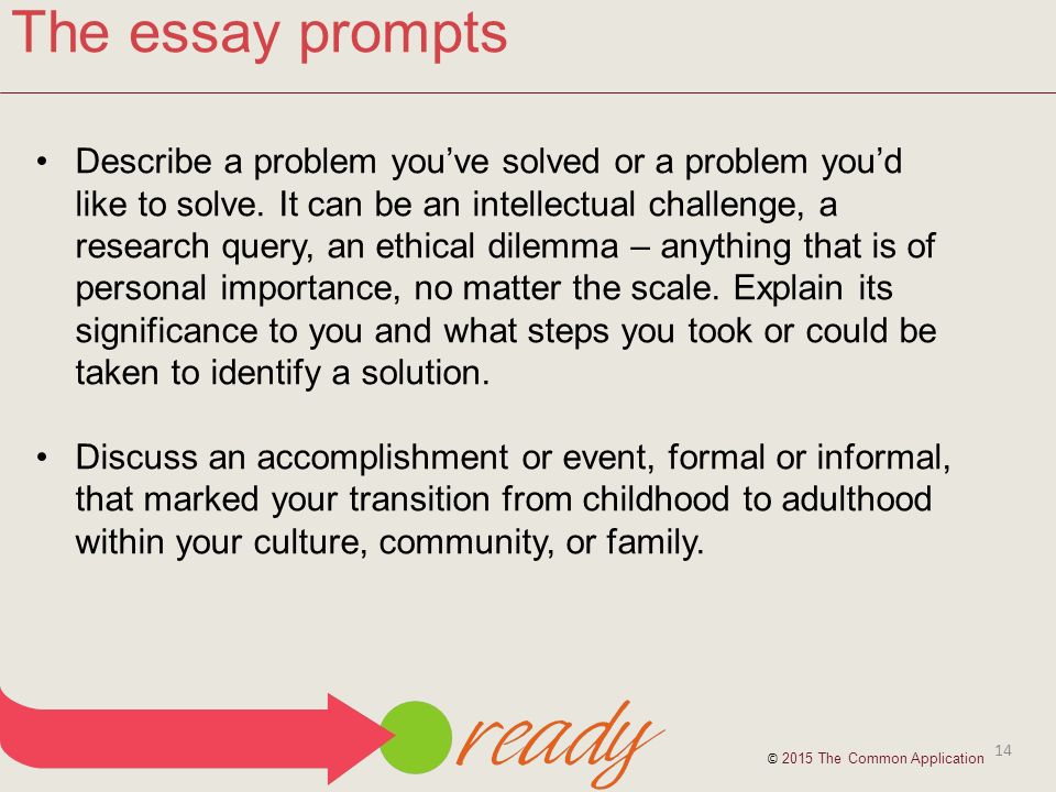 common app essay 2015