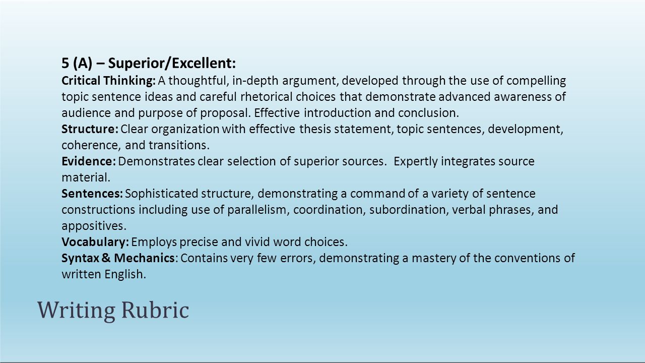 Critical Thinking Thoughtful Writing