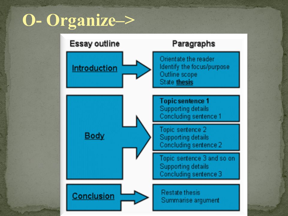 Essay structure acronym