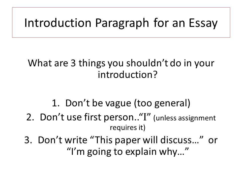 how do you write an introduction paragraph how do you write an introduction paragraph