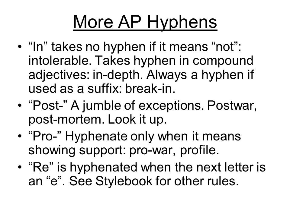 What are the rules for hyphenating adjectives?