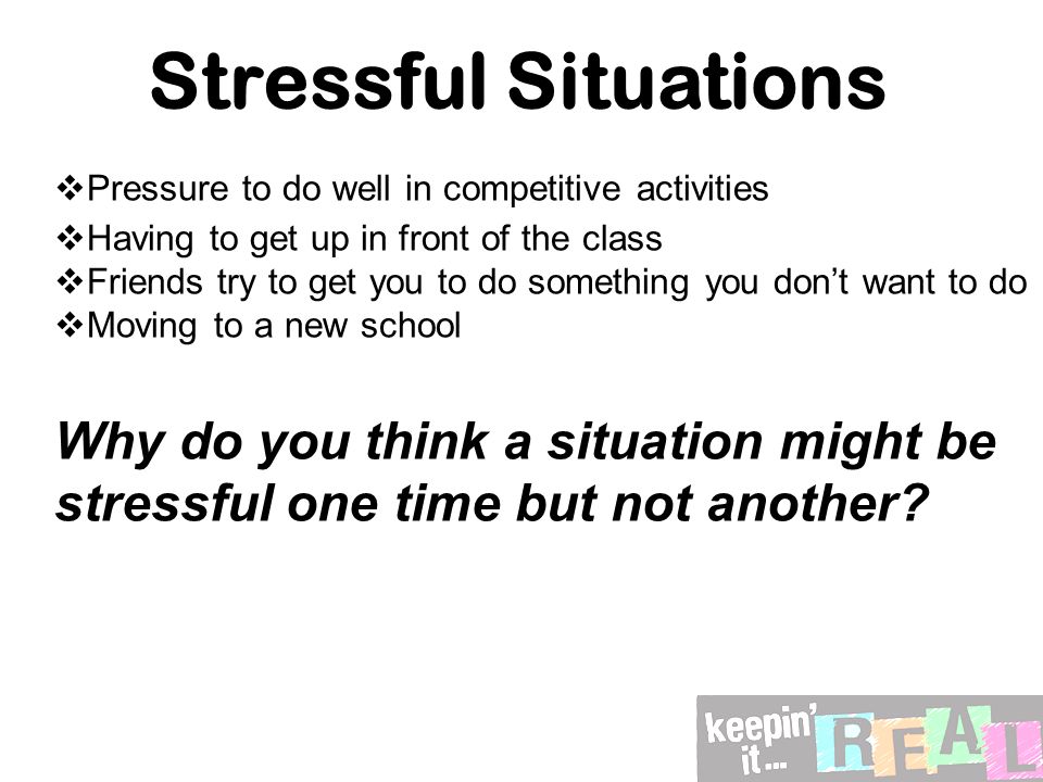 stressful activities