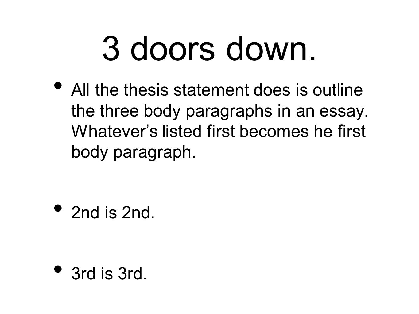 body paragraphs of an essay