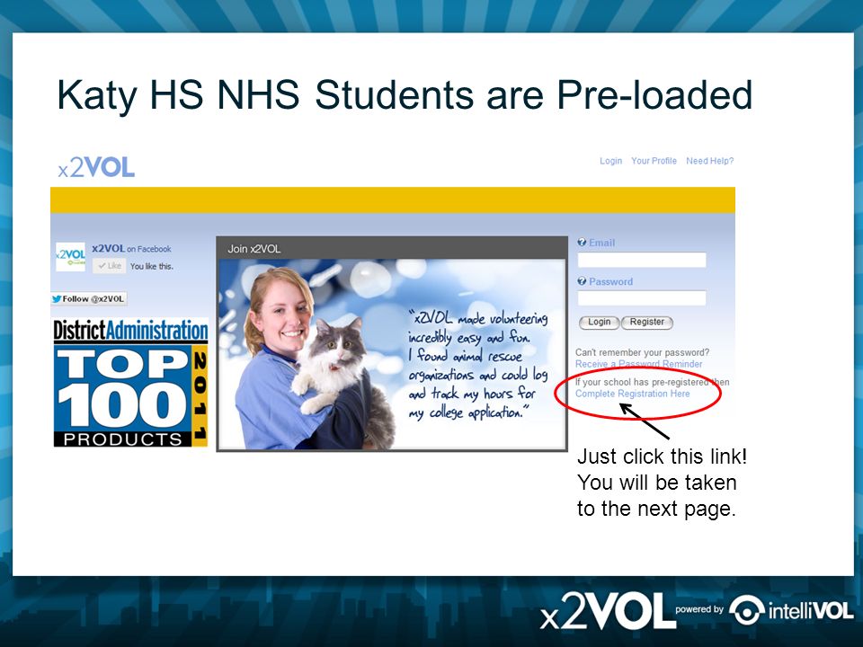 Katy HS NHS Students are Pre-loaded Just click this link! You will be taken to the next page.