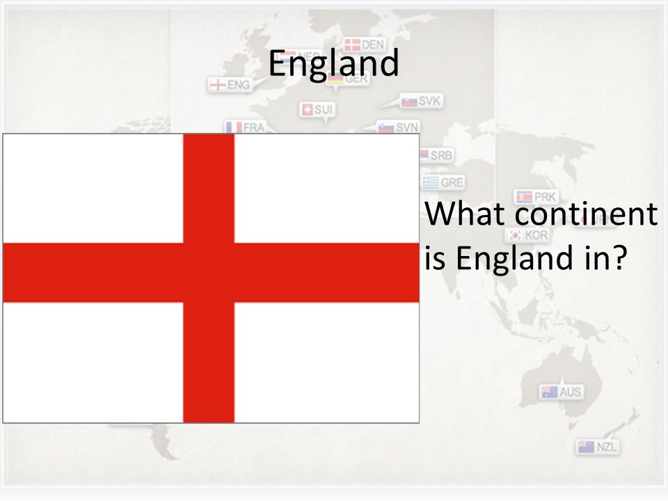 England What continent is England in