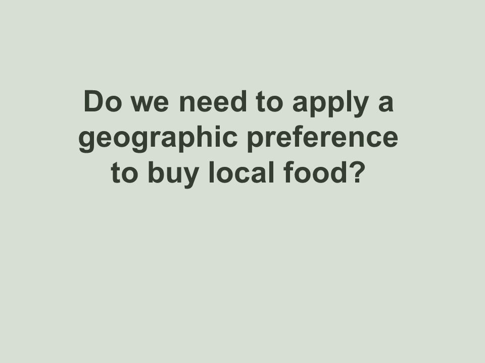 geographic preference