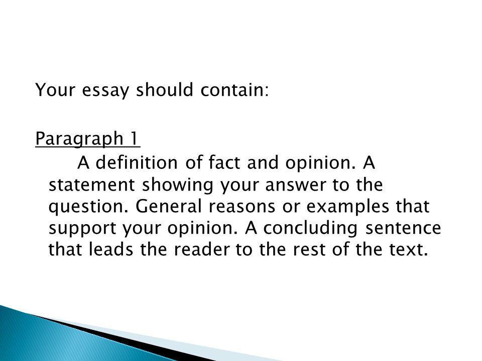 Examples Of Opinion Essays