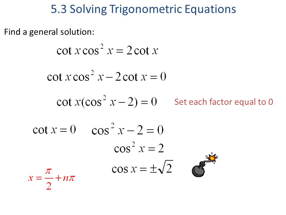 Solve Trigonometric Equations Talkchannels 5 3 Solving Trigonometric Equations Objective In This Lesson You Worksheet Talkchannels