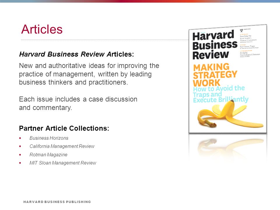 Harvard business review case studies instructor