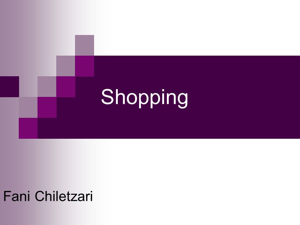 Shopping Fani Chiletzari