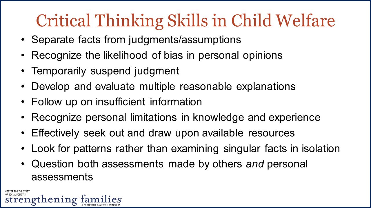 critical thinking skills in social work critical thinking skills in social work