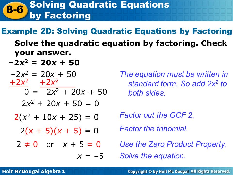 Solving Equations By Factoring Calculator Jennarocca Solve Each Quadratic Equation By Factoring Talkchannels