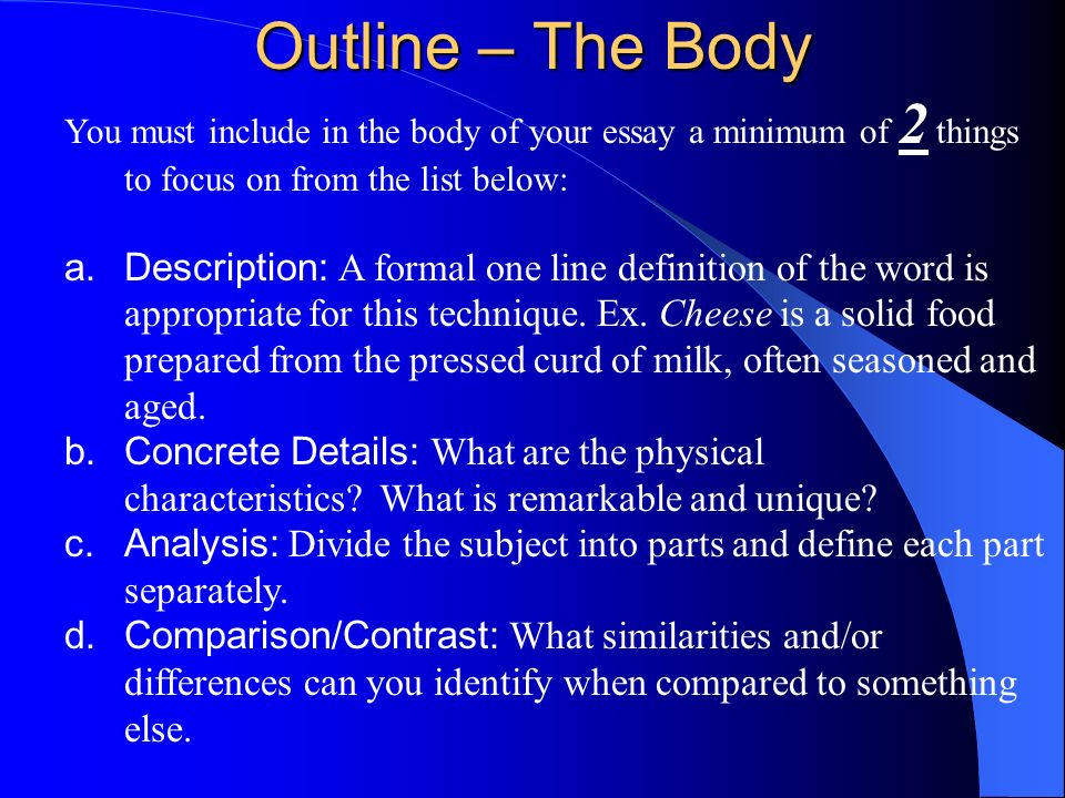 the body essay the body essay