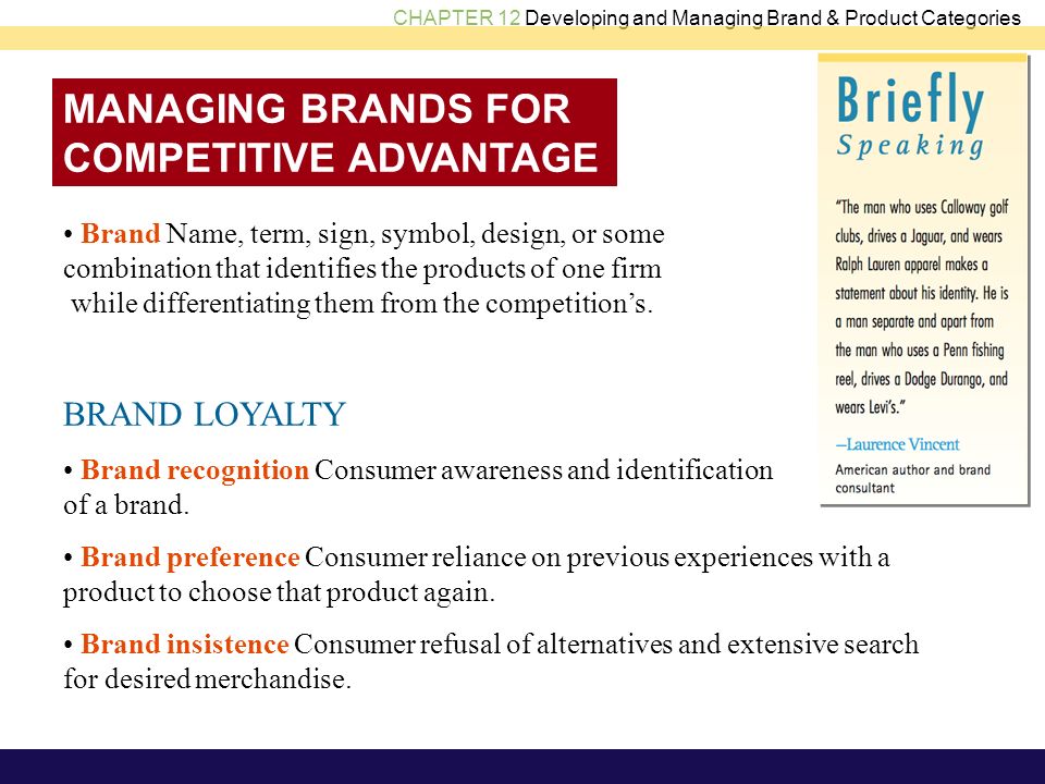 brand management objectives