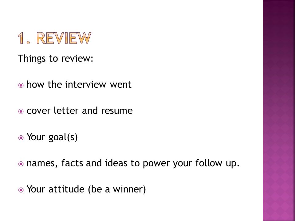 follow up call after interview what to say