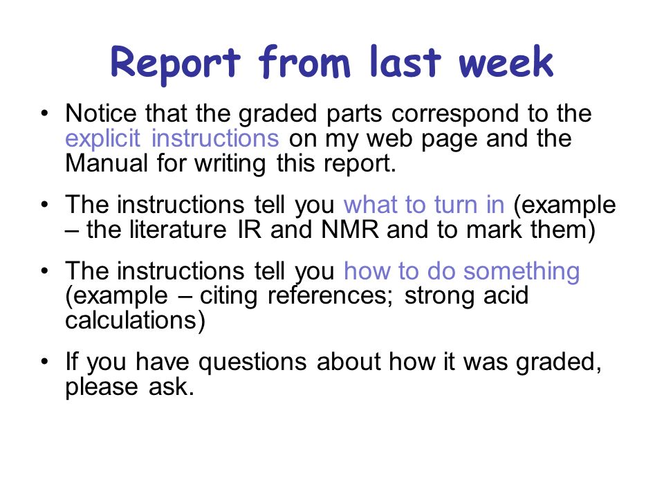 writing a lab report for organic chemistry writing a lab report for organic chemistry