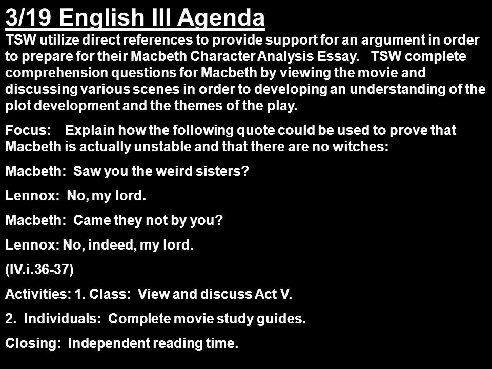 macbeth quotes essay macbeth quotes essay