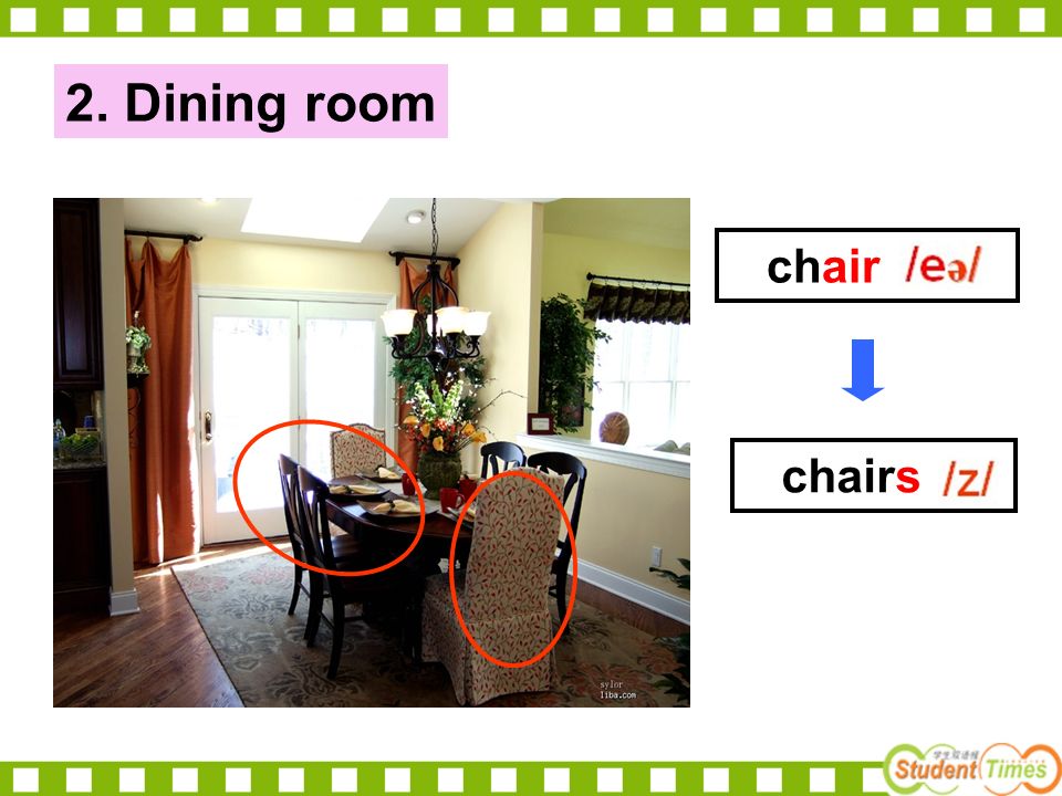 2. Dining room chair chairs