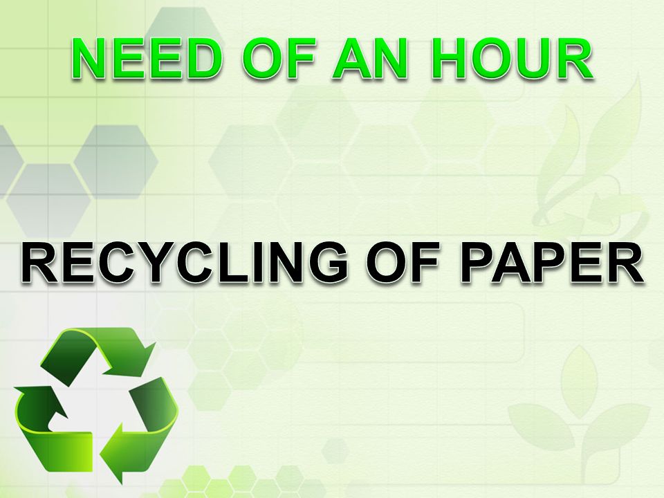 development of paper recycling technique