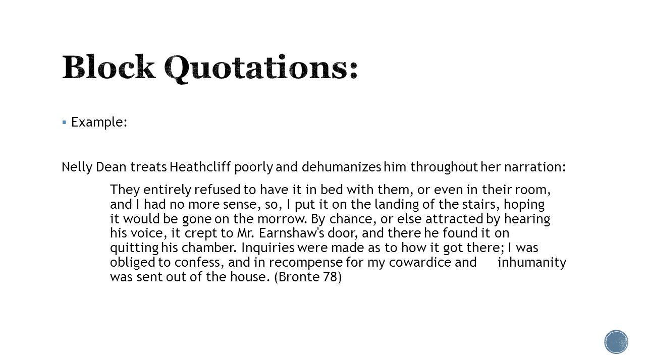 put block quote essay how to use quotations in mla format 8th ed through