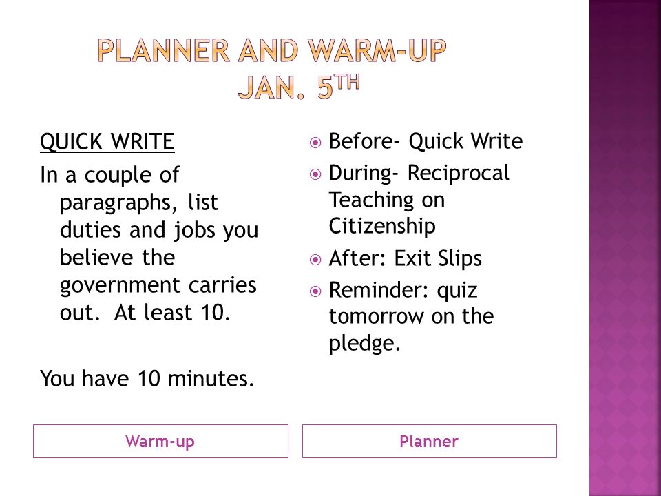 write up slips