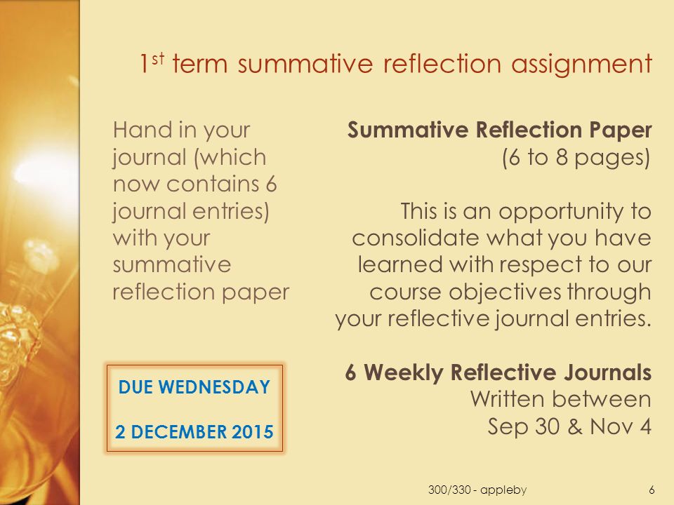 reflective assignment reflective assignment