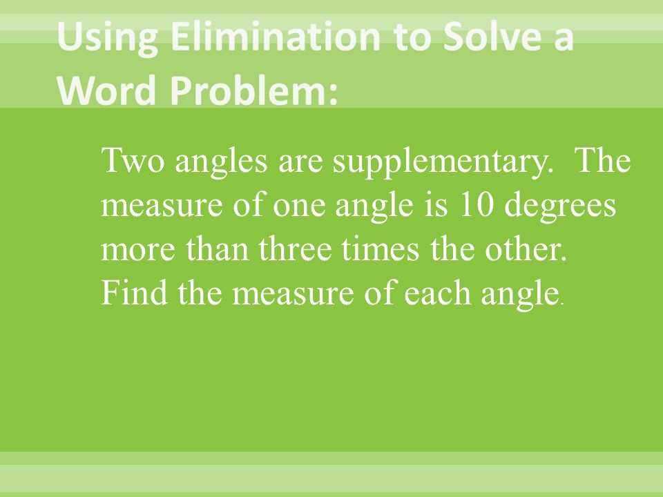 Making A Decision Now That You Know 3 Ways To Solve System Of Ways To Solve A System Of Equations 3 Two