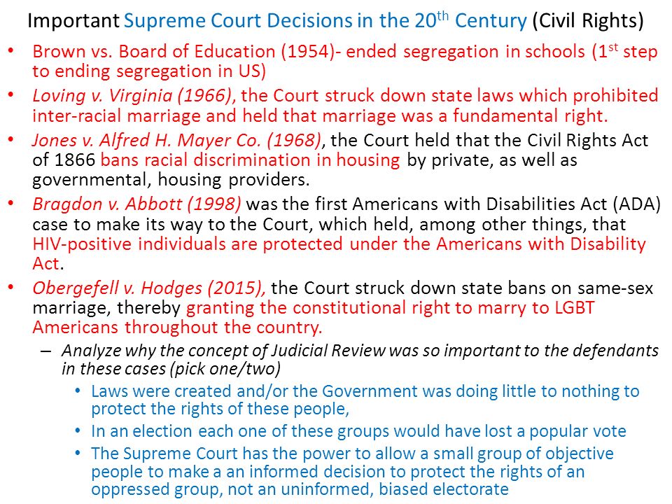 the supreme court and civil rights essay The future composition of the supreme court is the most important civil rights cause of our time it is more important than racial justice, marriage equality, voting rights, money in politics, abortion rights, gun rights, or managing climate change. the supreme court and civil rights essay The future composition of the supreme court is the most important civil rights cause of our time it is more important than racial justice, marriage equality, voting rights, money in politics, abortion rights, gun rights, or managing climate change.
